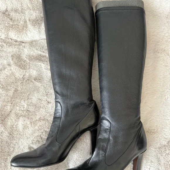 Cole Haan Black Knee Boots - Picture 2 of 15